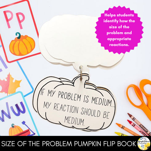 Self-Regulation and Size of the Problem Fall Games, Activities, and Worksheets
